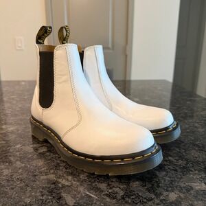 Dr. Martens Women's 2976 Smooth Leather Boots White Size 9